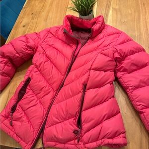 Mountain Hardware brand puffer coat.